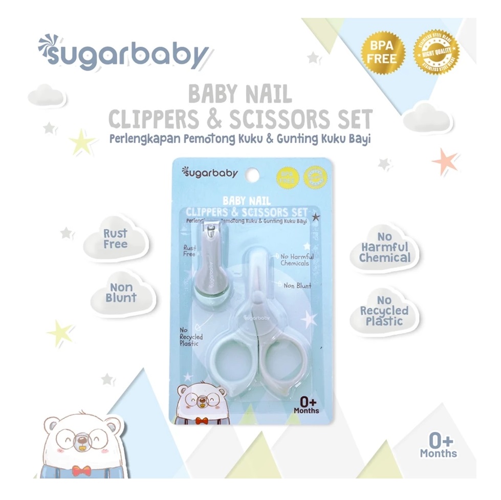 Sugarbaby 2in1 Baby Nail Clippers & Scissors Set 