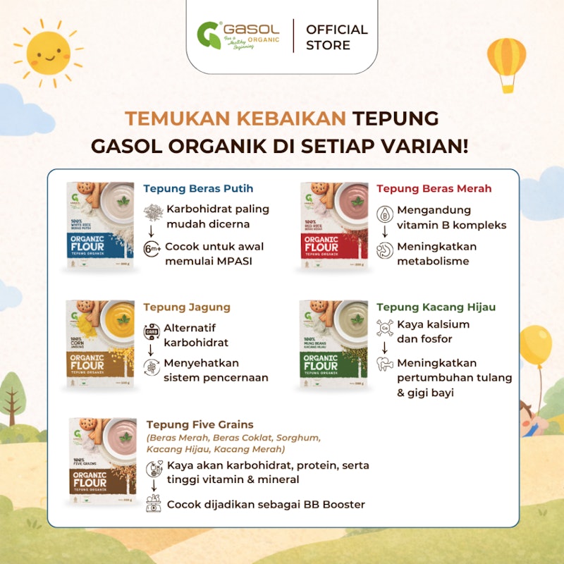 Gasol Tepung Beras Putih Organik 4