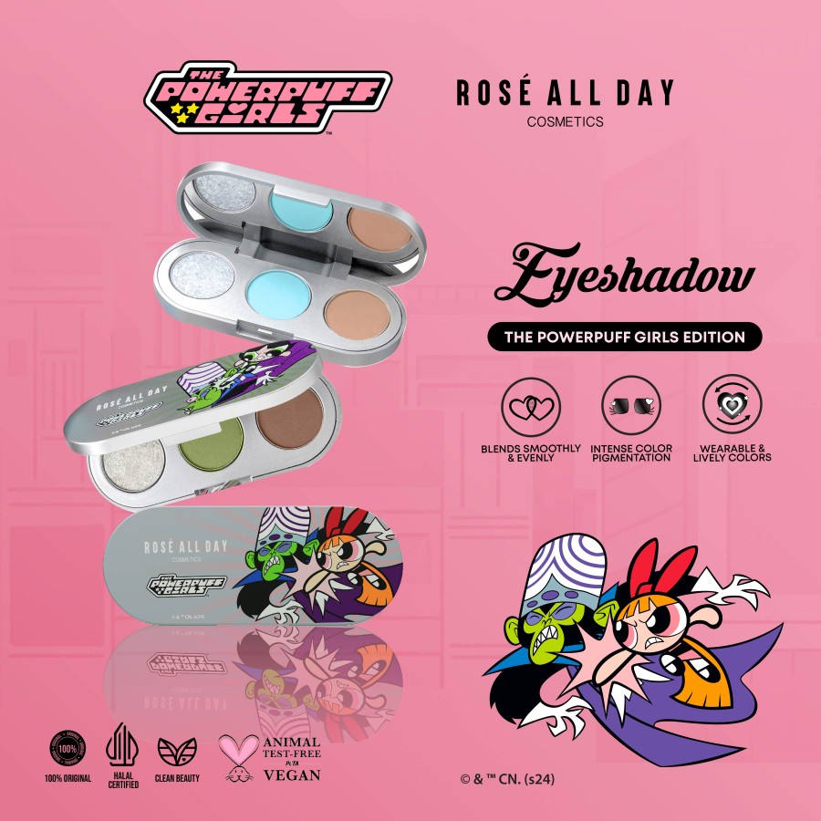 Rosé All Day Eyeshadow Palette The Powerpuff Girls Edition 2