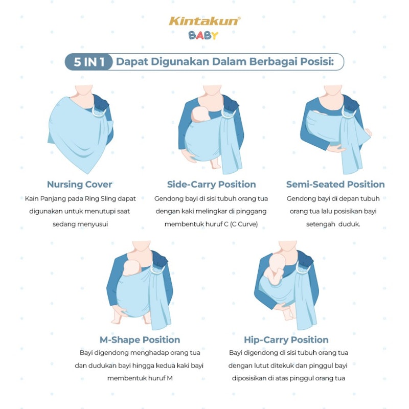 Kintakun Baby Ring Sling 184 x 74 3