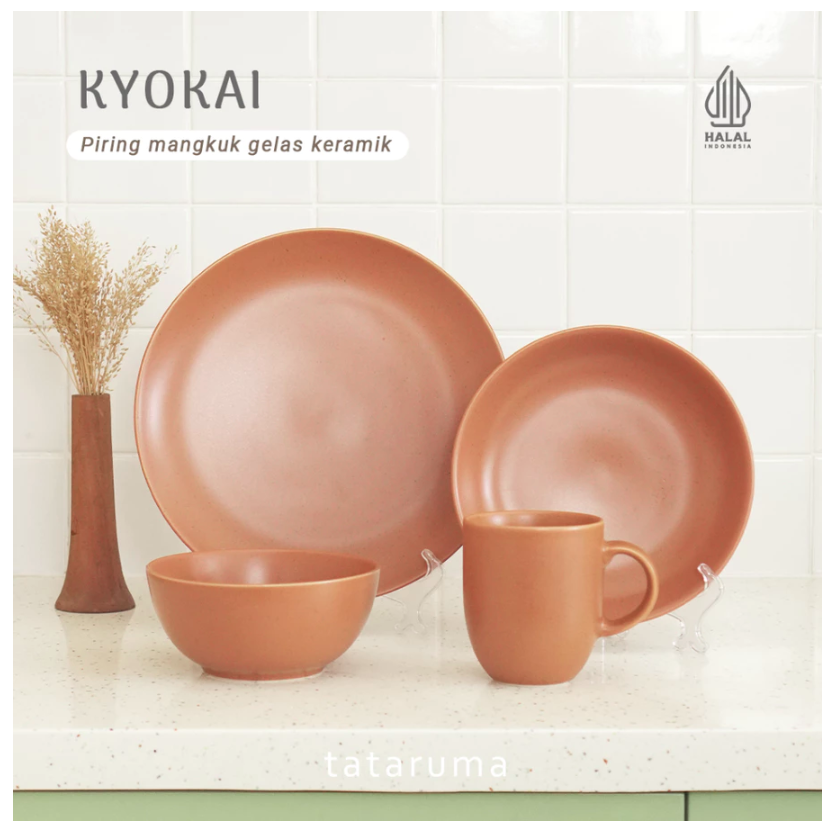  Tataruma Kyokai Plate Terracotta