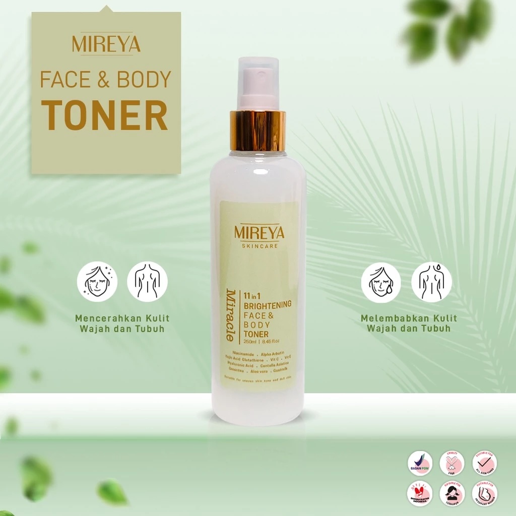 Indokarisma Parvaiz Makmur Mireya 11 in 1 Miracle Brightening Face & Body Toner