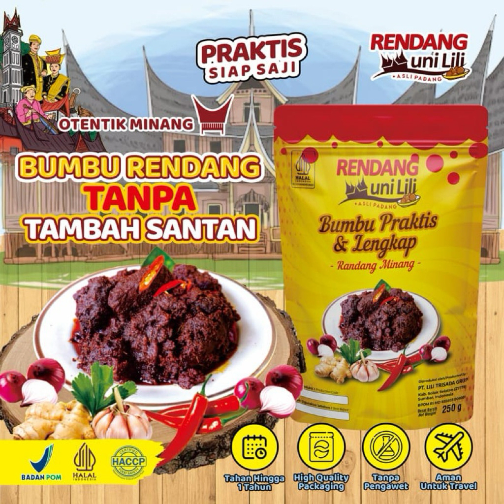 Lili Trisada Grup Rendang Uni Lili Bumbu Rendang Minang