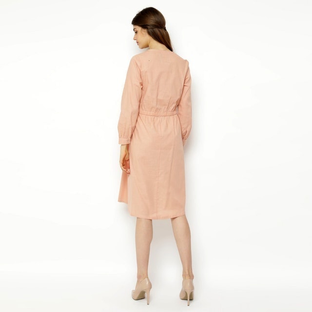 Novel Mice Peach Overlap Dress