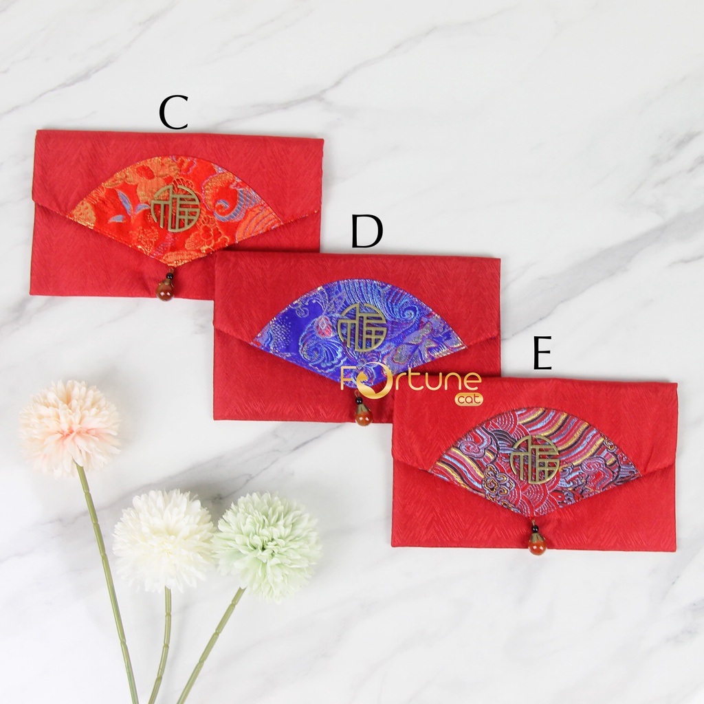 Angpao Imlek 2024 Kain Kipas Fu 3