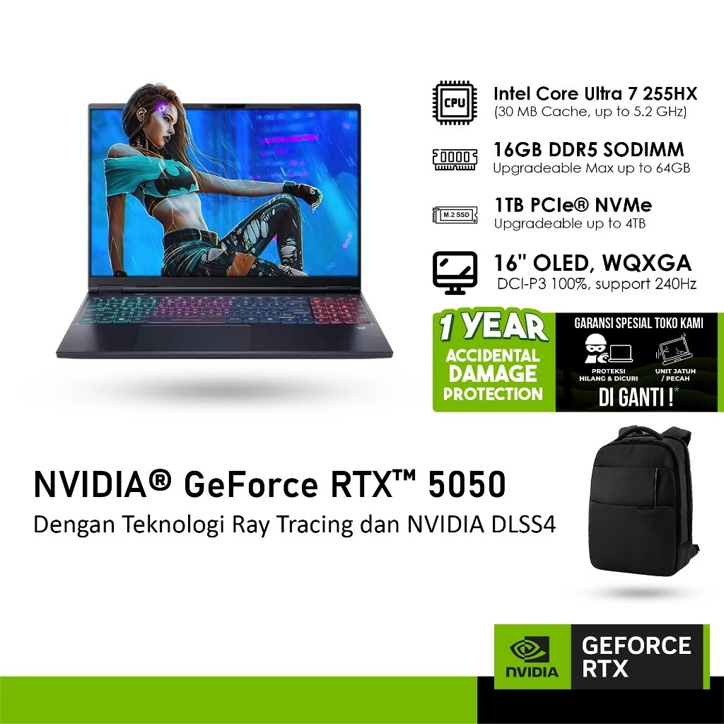 Acer Manufacturing Indonesia Acer Predator Helios Neo 16S AI  PHN16S-71-70Y9