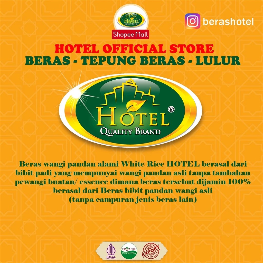 Shinta Rama HOTEL Beras Pandan Wangi Organik