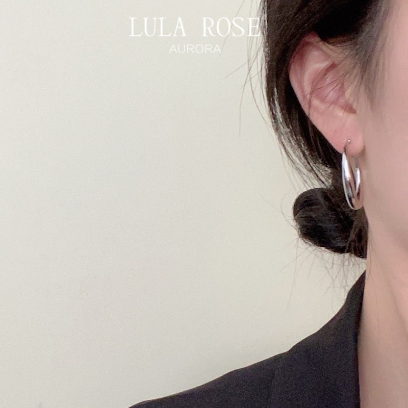 LULA ROSE Anting Hoop Wanita A-3cm 2