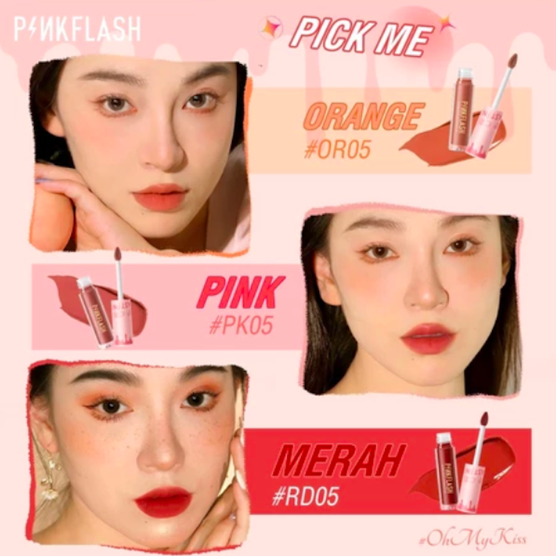 OhMyKiss OhMyPinkFlash Soft Matte VE Lipstick 4