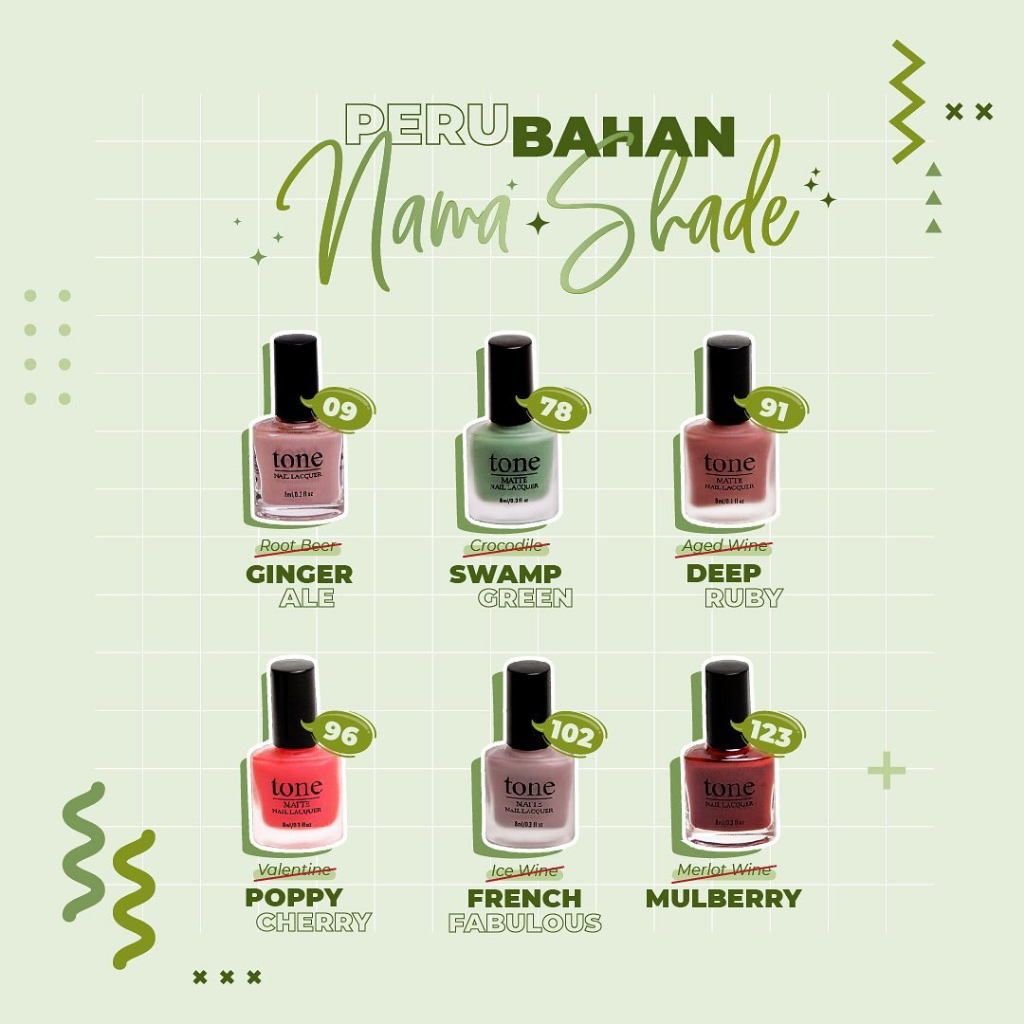 Nail Lacquer Earth Palette Matte Series 5