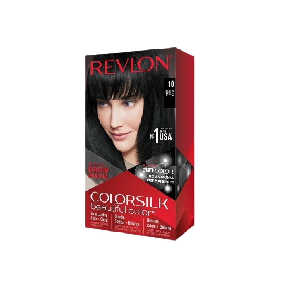 Revlon ColorSilk Beautiful Color Hair Color  ｜ Black (10)