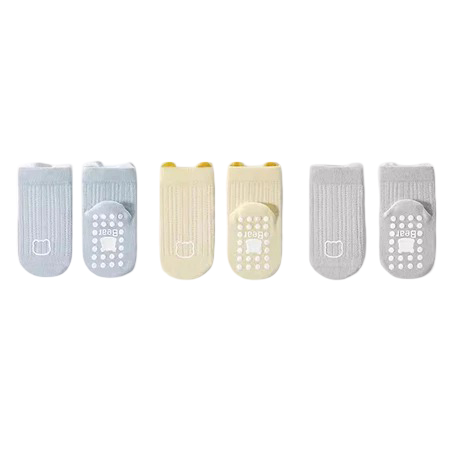 Sakumini Kaos Kaki Bayi Anti Slip 3 Pasang 1
