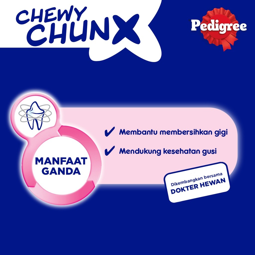 Pedigree Dentastix Chewy Chunx Smokey Chicken Flavour 3