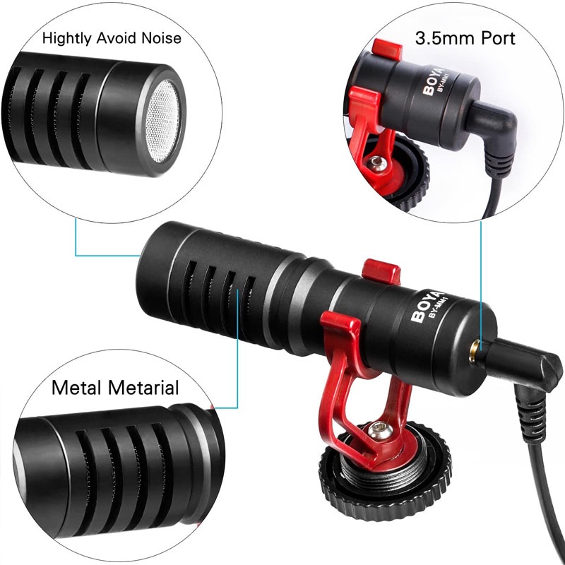 Visimoda Andalan Boya Shotgun Video Mic Microphone BY-MM1