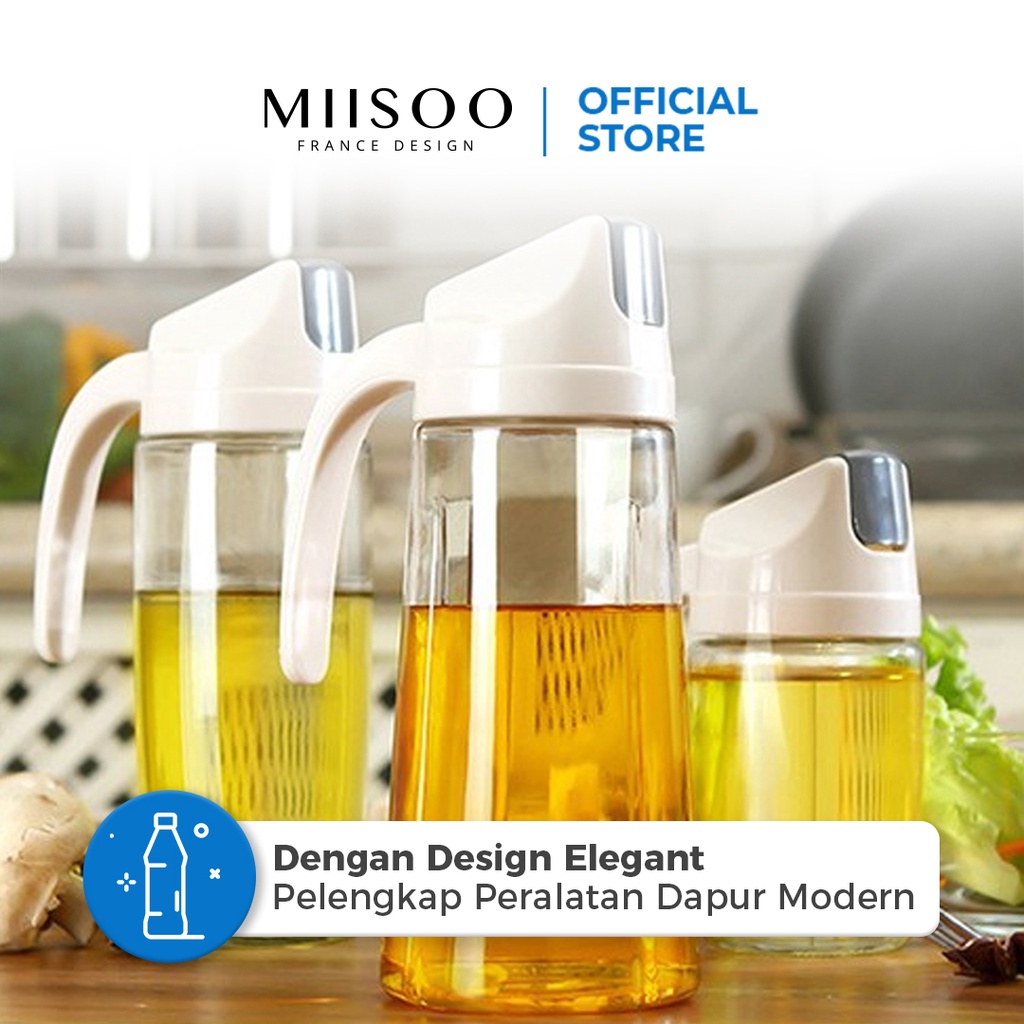  MIISOO Botol Kaca Serbaguna