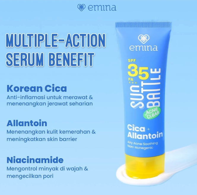 Paragon Technology and Innovation Emina Sun Battle Acne Clear SPF 35 PA+++