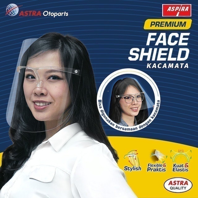 Astra Otoparts ASPIRA Premium Face Shield Pelindung Wajah