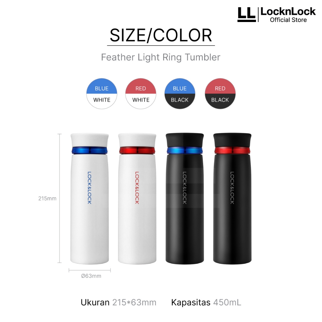Lock & Lock Indonesia LocknLock Feather Ring Vacuum Tumbler