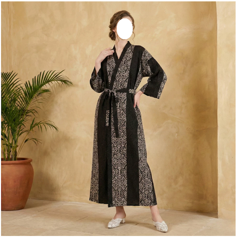 Dress Warehouse Premium Batik Long Kimono Sogan Panjang 3