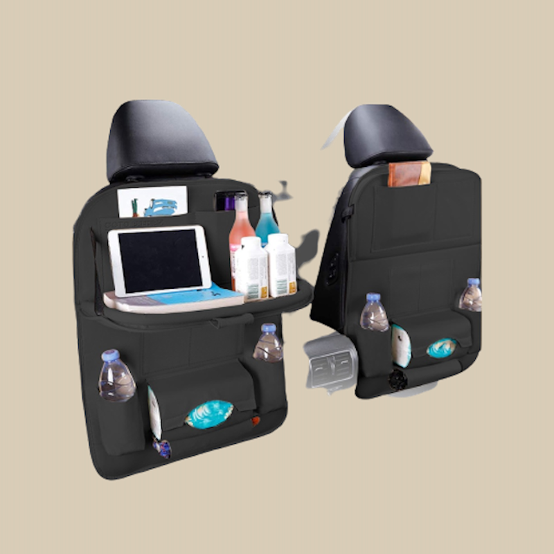Premiro Car Seat Organizer Leather 4