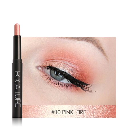 Single Eyeshadow Pencil Cream Shimmer 10 Pink Fire 2
