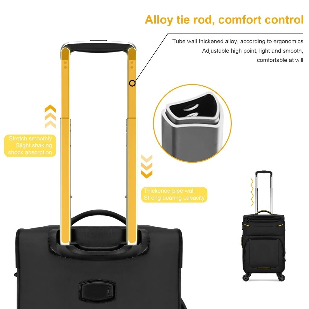 JZR Suitcase Koper kain 20 inci 4
