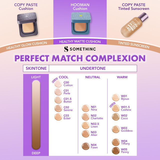 Royal Pesona Indonesia SOMETHINC Hooman Breathable Cushion C01 Perle