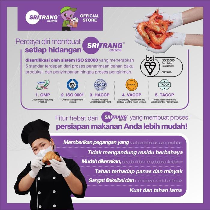 Sri Trang Gloves Public Company Limited SRITRANG™ Nitrile Examination Gloves Powder-Free