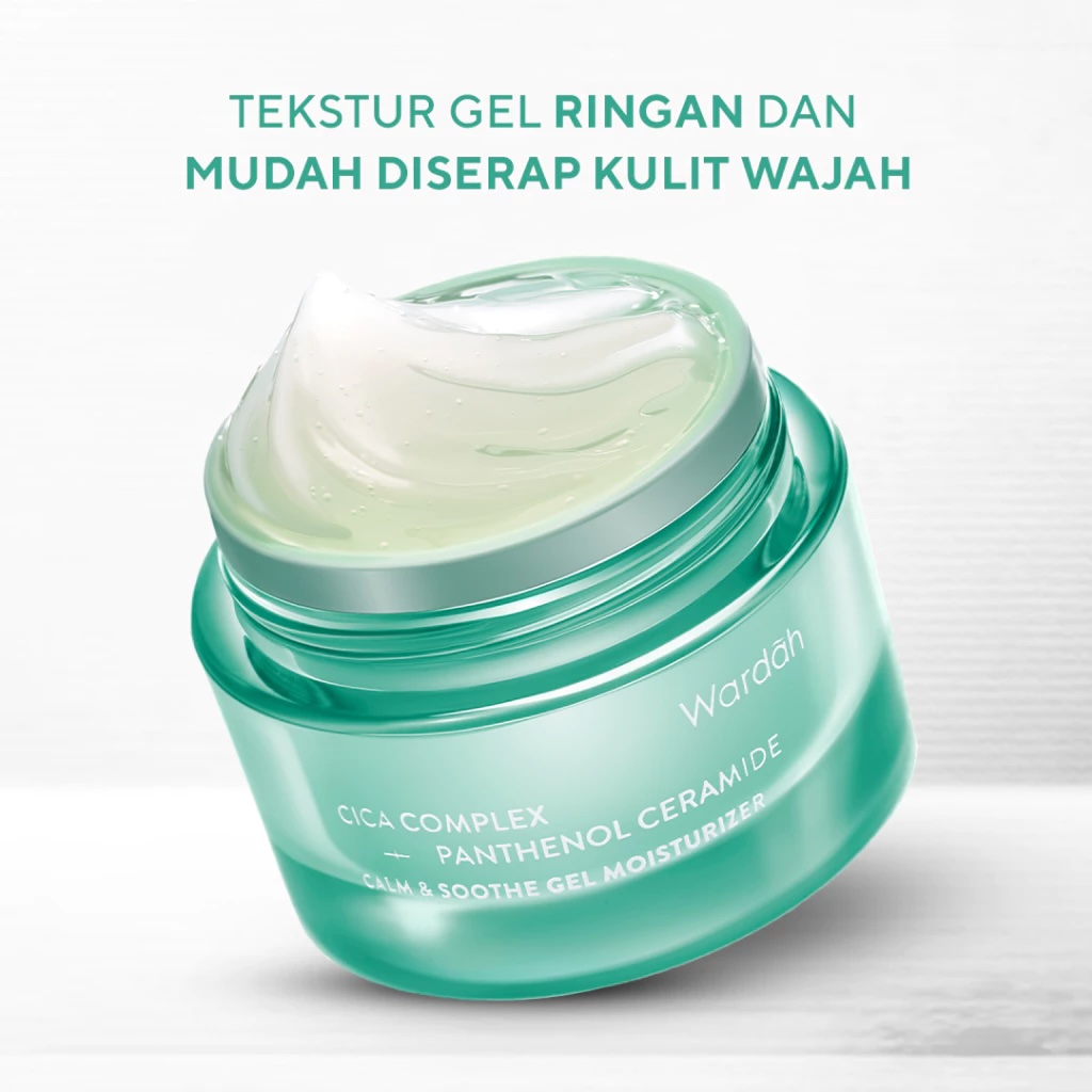Paragon Technology and Innovation Wardah Cica Complex + Panthenol Ceramide Calm & Soothe Gel Moisturizer