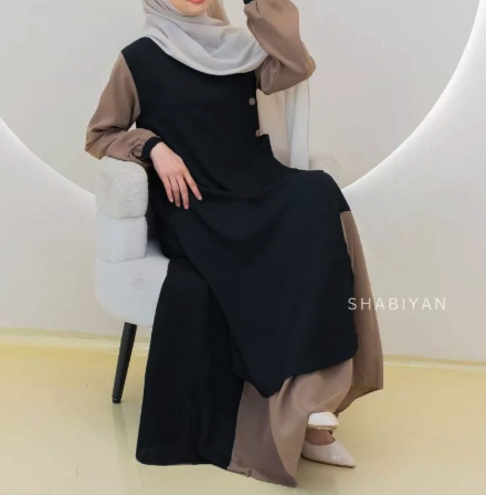  Shabiyan Gamis Wanita Polos 391