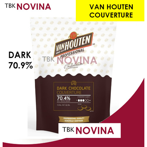 Barry Callebaut Van Houten Dark Chocolate Couverture 70.4% 250 g
