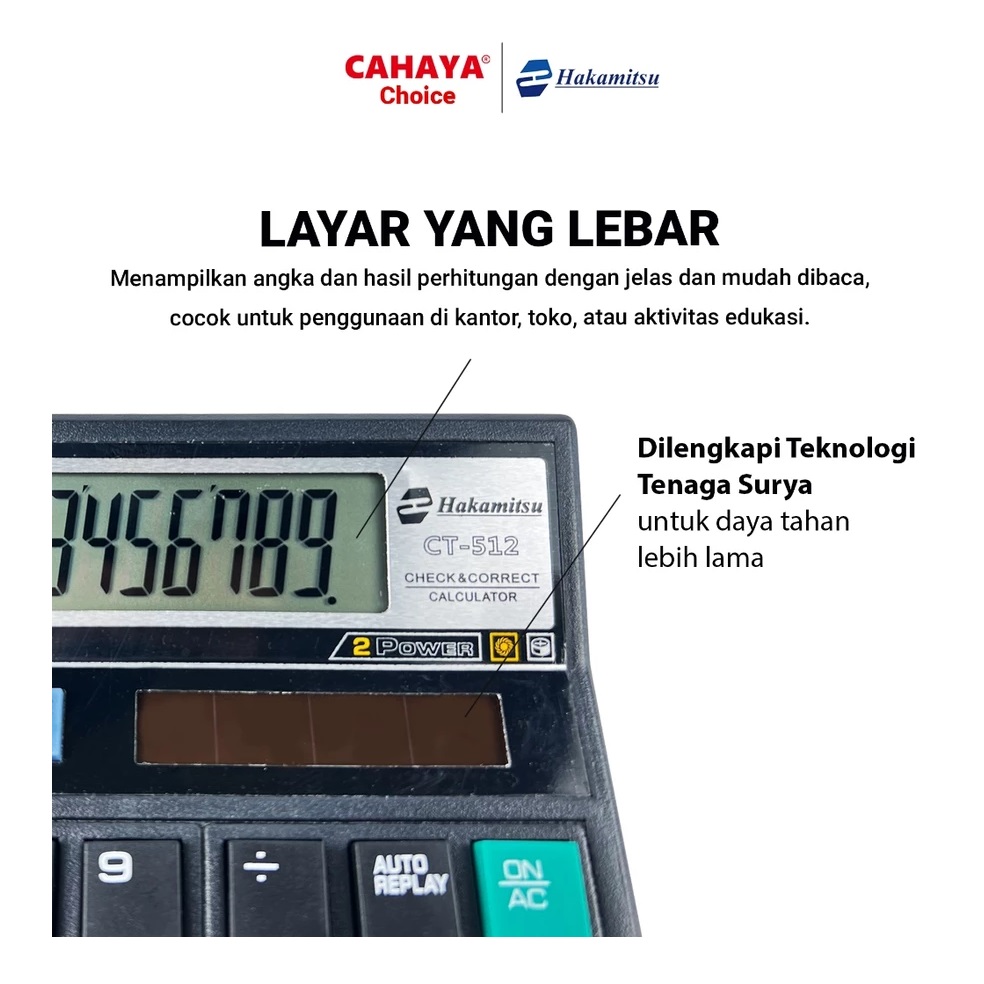  Hakamitsu Check & Correct Calculator CT-512