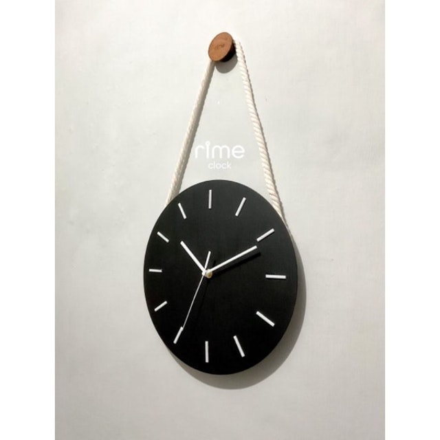 Rime Clock Jam Dinding Kayu Gantung Hang01 3D