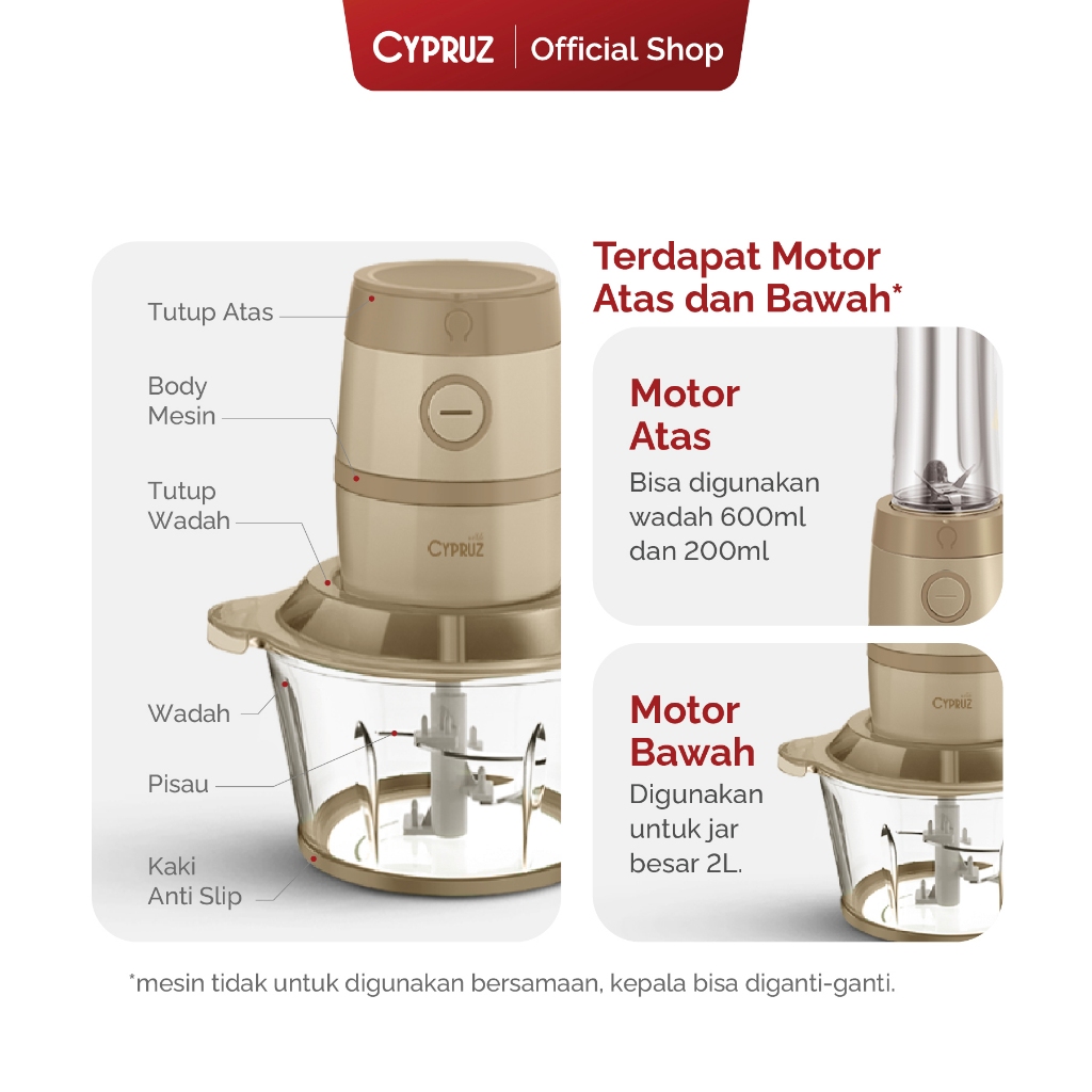 Biyan Internasional Bahagia Cypruz Chopper Multifunction 5in1
