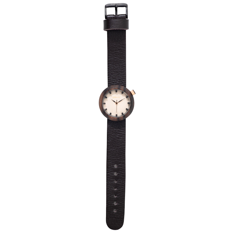 Jam Tangan Kayu Mini Rosebrown - Dark Brown 4