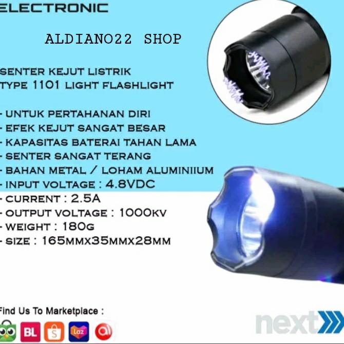 Stun Gun Police Senter Kejut 4