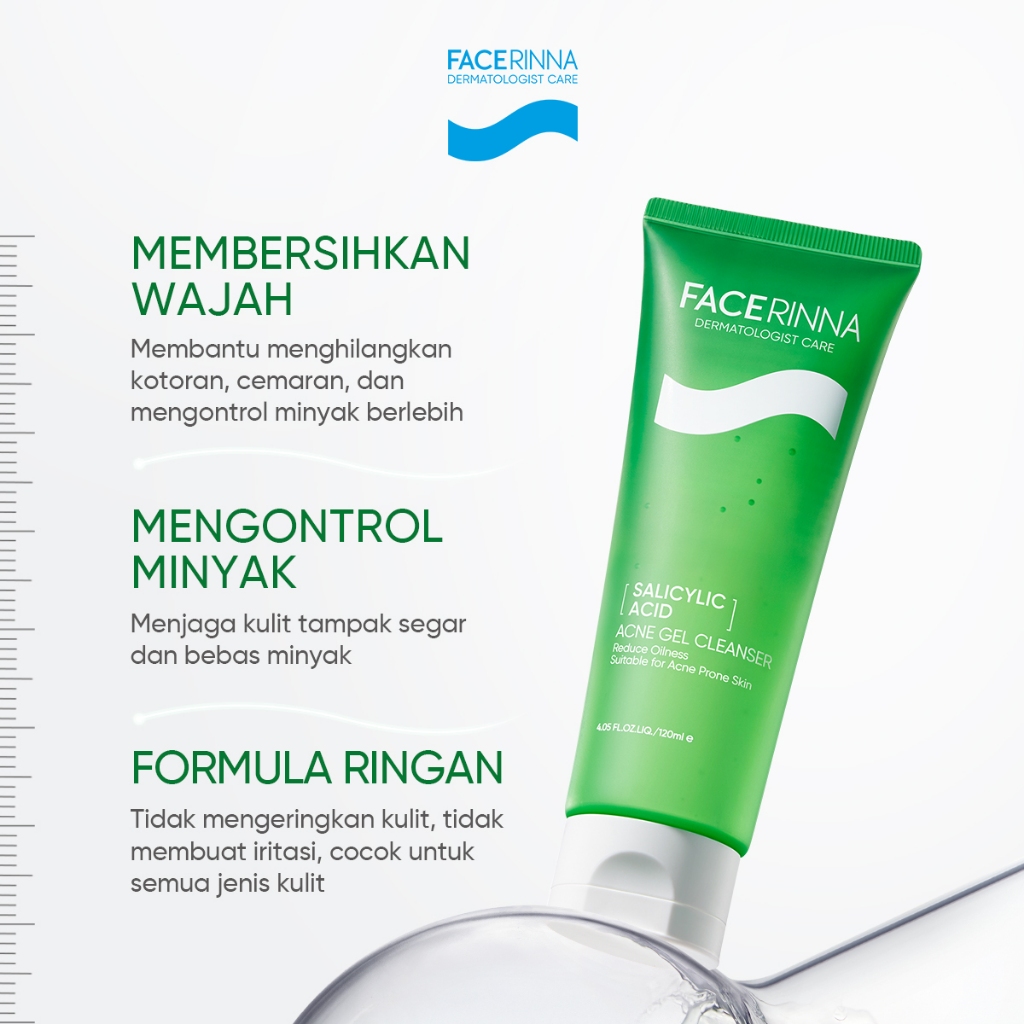  FACERINNA Salicylic Acid Acne Gel Cleanser