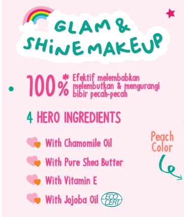 Fabindo Sejahtera Little fab kids Lip Balm 01 Pink