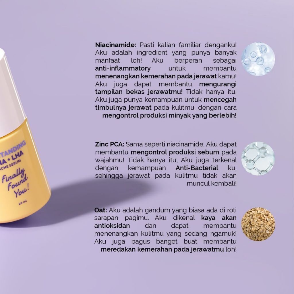 Finally Found You! Finally Found You! OATSTANDING BHA + LHA Acne Serum