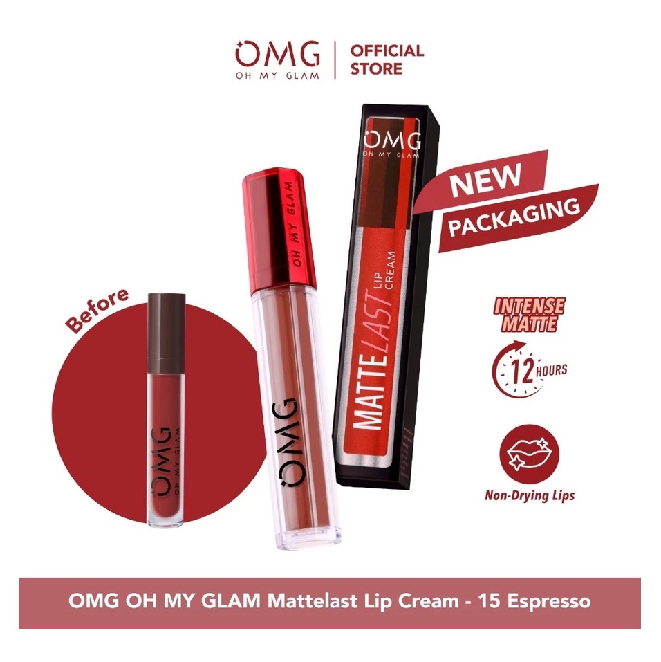 Paragon Technology and Innovation OMG MatteLast Lip Cream Deep Coffee Ombre 14 Cappuccino & 15  Espresso