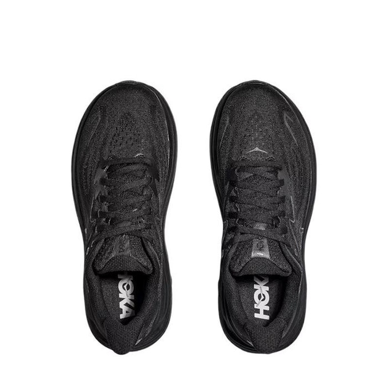 Hoka Clifton 10 Wide Men's Running Shoes Black 2