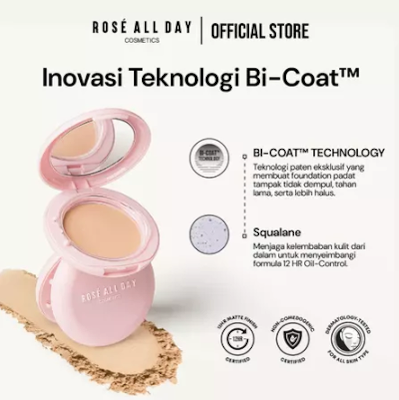 Rosé All Day The Realest Lightweight Compact Powder Honey 4