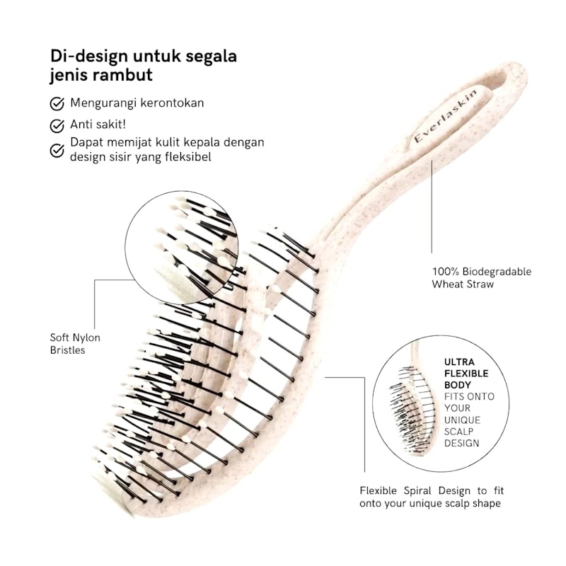 Everlaskin Gentle Detangling Brush Regular