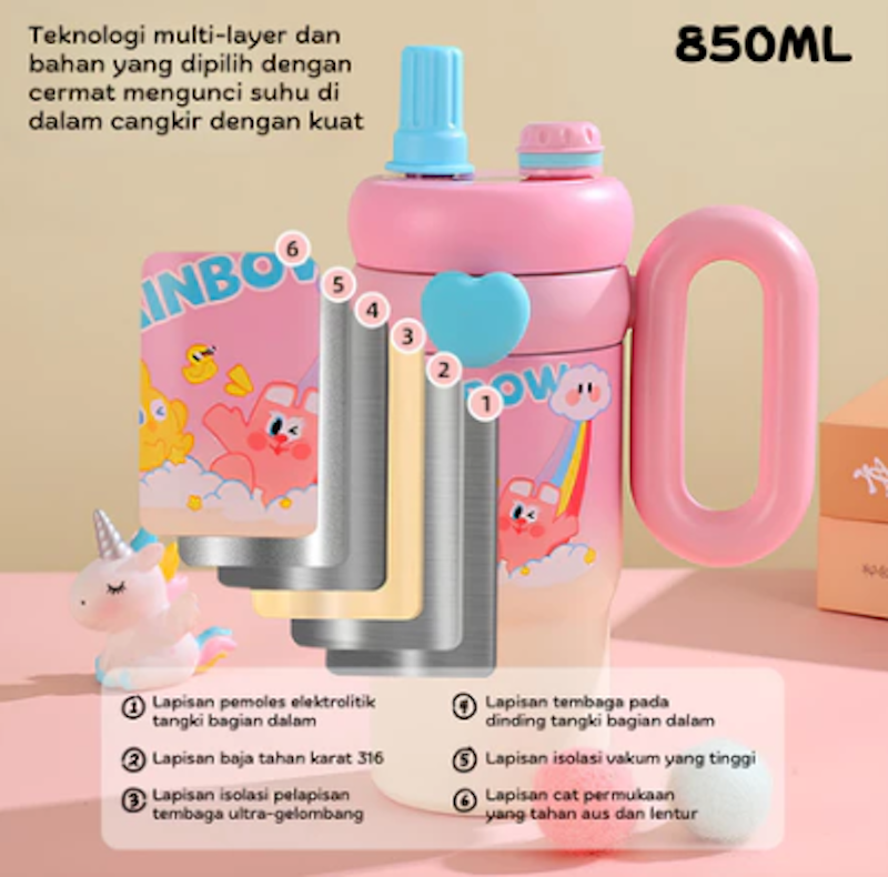 FUNNYCOOK Tumbler Anak Stainless Steel 4