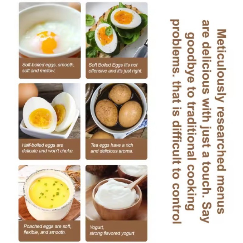  Electric Automatic Egg Boiler 6 Modes