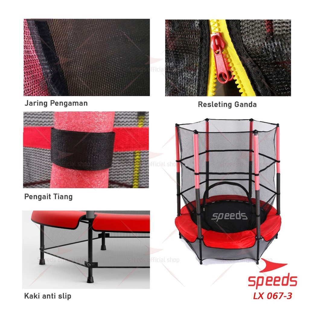 Speeds Indonesia Grosir Speeds Trampoline Anak LX 067-3