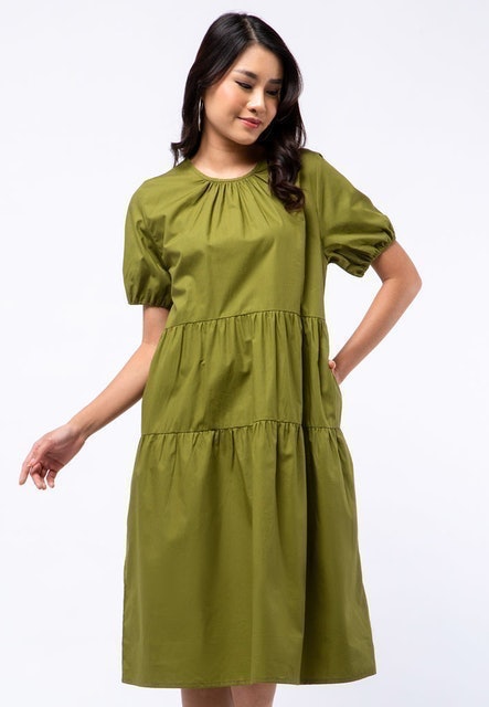 Delamibrands The Executive Ruffle Mini Dress