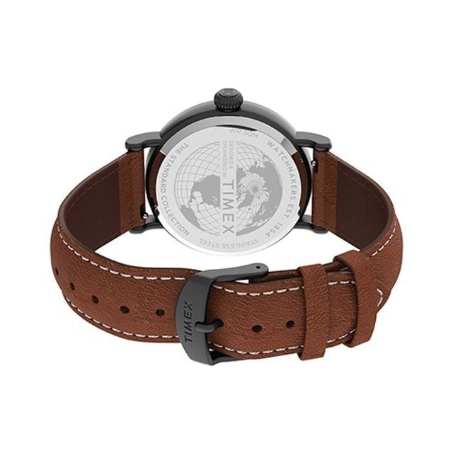 Standard 40mm Leather Strap Watch 4