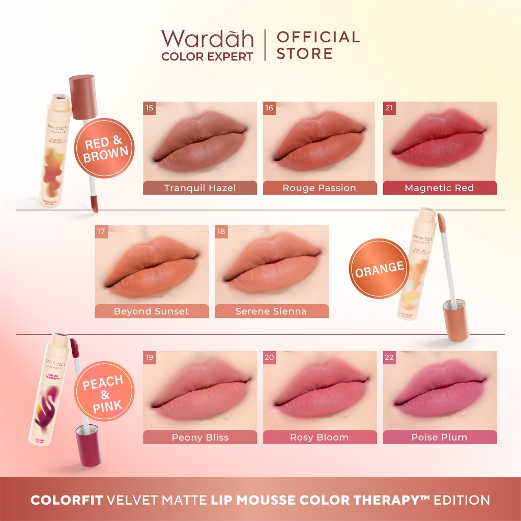 Paragon Technology and Innovation Wardah Colorfit Velvet Matte Lip Mousse Color Therapy
