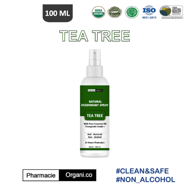 Pharmacie Organi.co Natural Deodorant Spray Tea Tree 2
